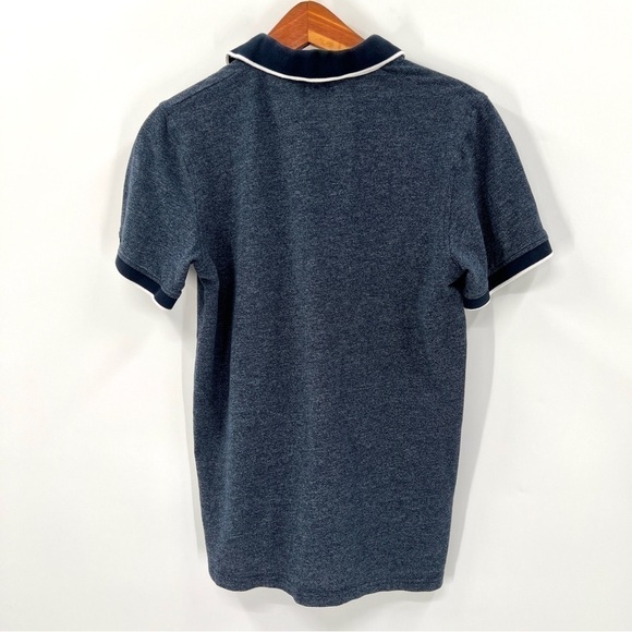 C&A PREMIUM Boy's Blue Two-Tone Short Sleeve Polo Top w/ Pocket Size 13-14Y - Picture 5 of 9